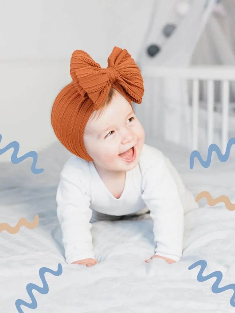 LALAURA Baby Girl Bow Headbands 6pc